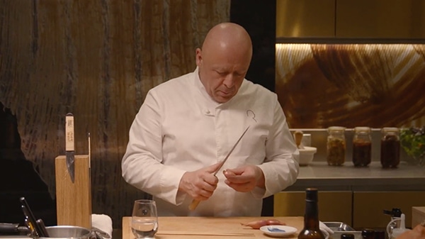 MICHELIN - MICHELIN Recipe | Shellfish salad, oysters, sea urchins and sake with chef Sylvestre Wahid